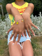 Grapefruit Press-On Nails | Handmade 25mm Set