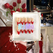Ruby Touch Nails | Handmade Almond Press-Ons 25mm