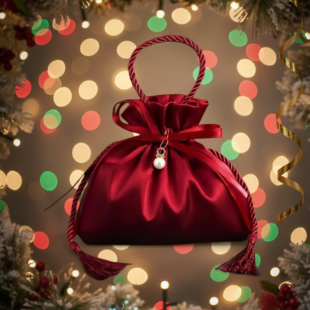 Red Drawstring Gift Bags
