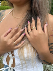 Wild Bloom Nails | Handmade Square Press-Ons 25mm


