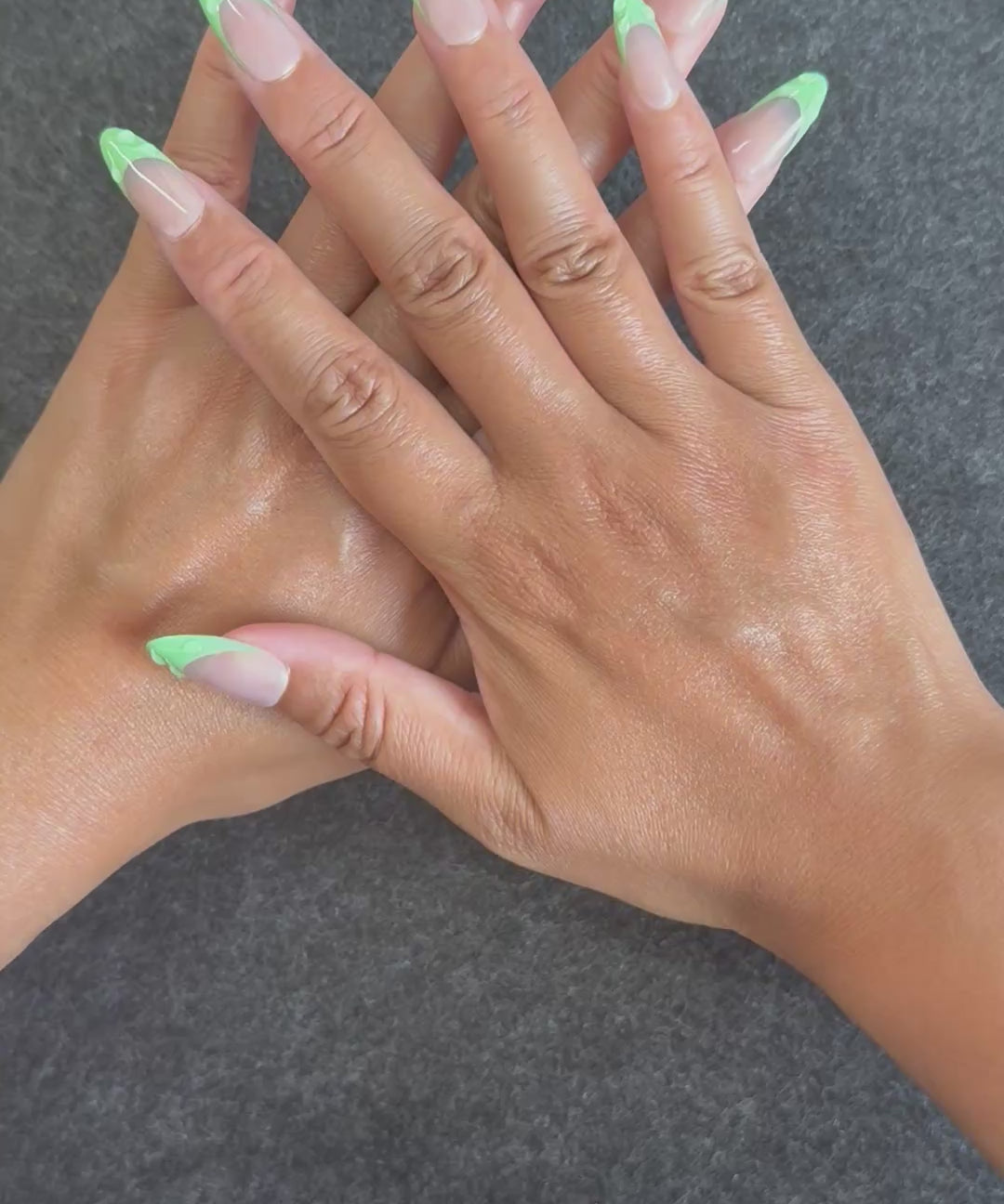 Neon Wave Press On Nails | Almond Shape 22mm